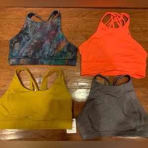 Lululemon Sports Bras 1 NWT and the other 3 little to no wear (Selling Together)
